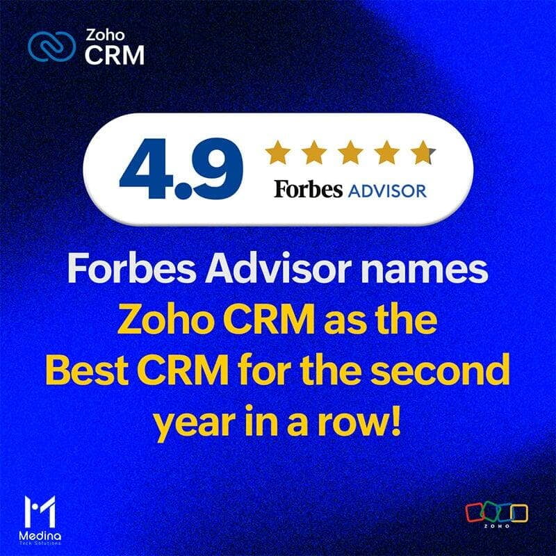 Zoho CRM: Reconocido como el Mejor CRM del 2024 por Forbes Advisor y su Impacto en Ecuador